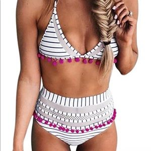 Super Cute Pompom Swim Suit